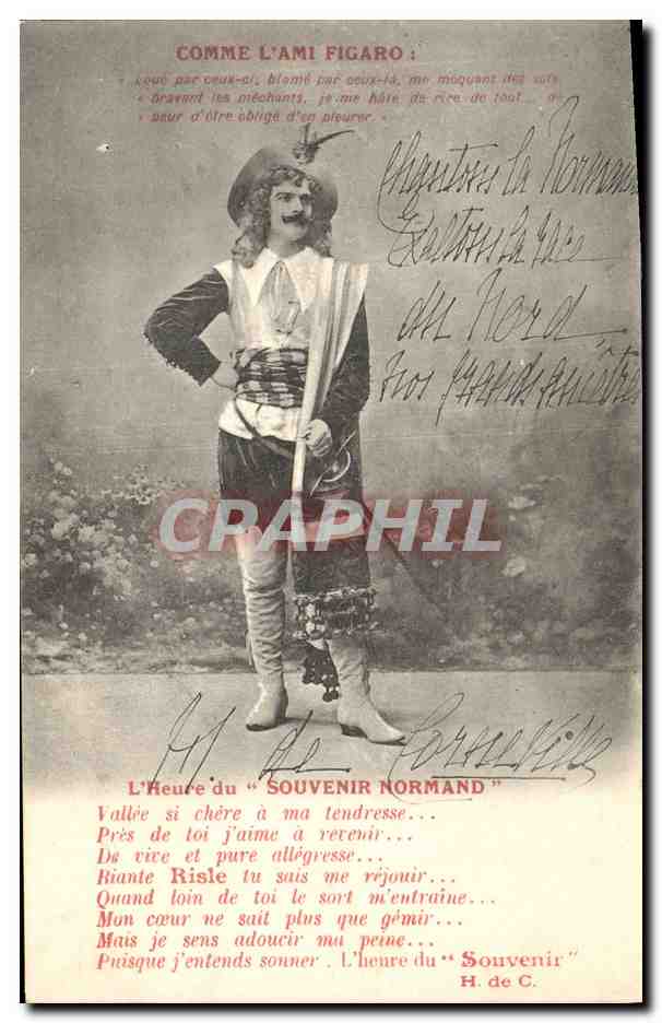 CPA Figaro L'heure du Souvenir Normand