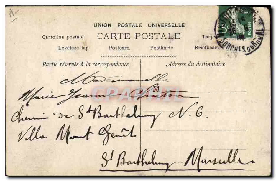 CPA Fabienne  — Verso