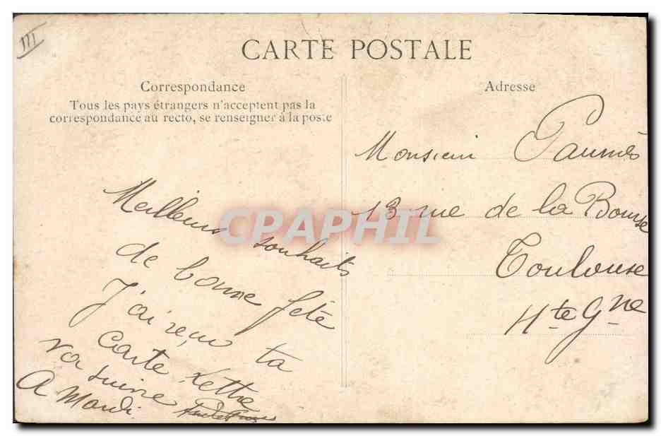 CPA Paris Folies Bergeres Delbarre — Rückseite