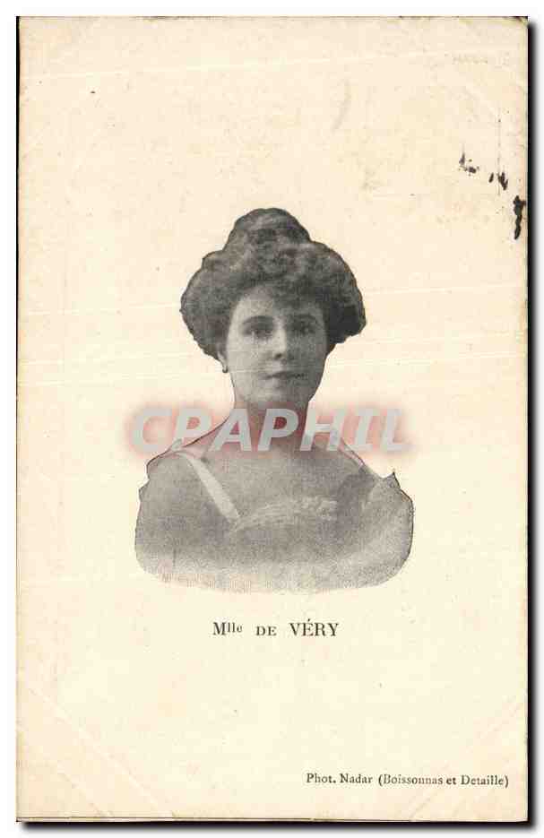 Mlle DE VÉRY — Portrait — Phot. Nadar (Boissonnas et Detaillé)