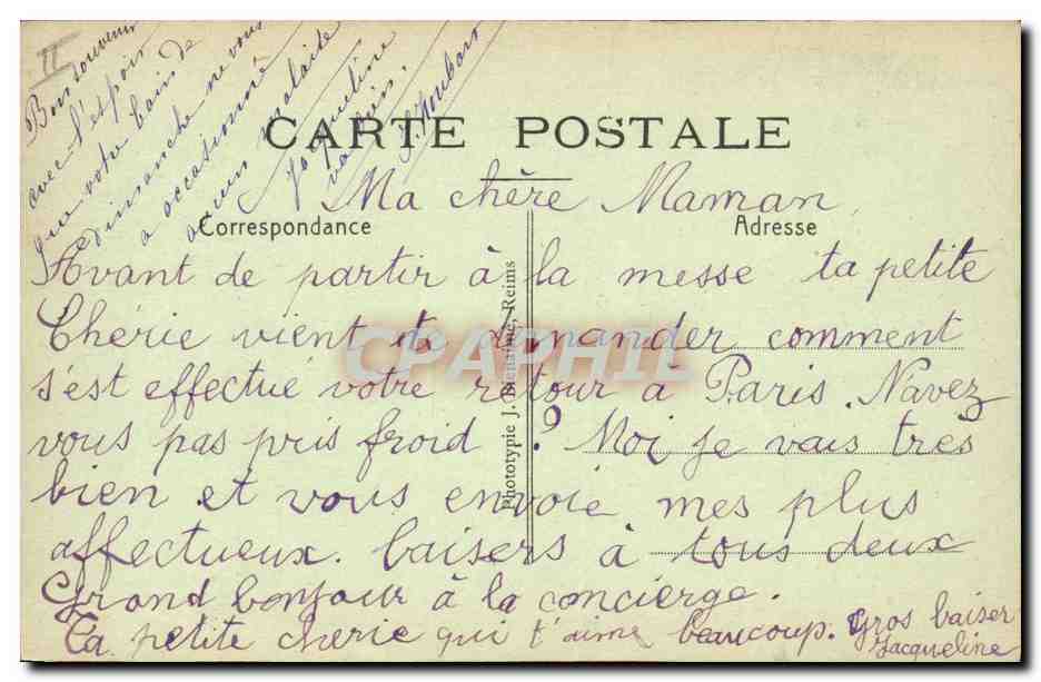 CPA Missions des PP du Saint Esprit A la baignade  — Rückseite