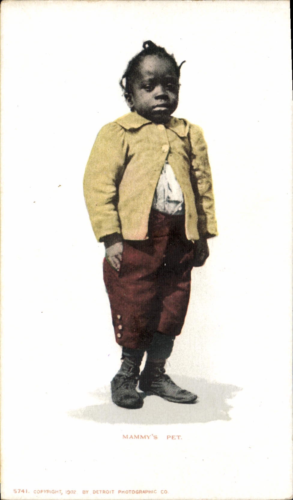CPA Negre Enfant noir Mammy's pet