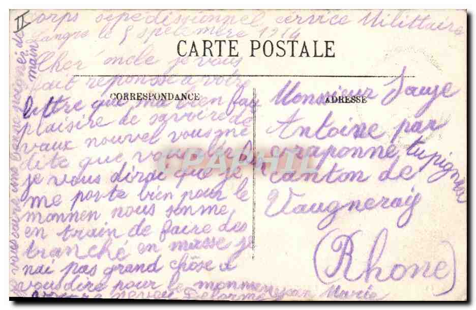 CPA Banque Langres La Caisse d'Epargne  — Rückseite