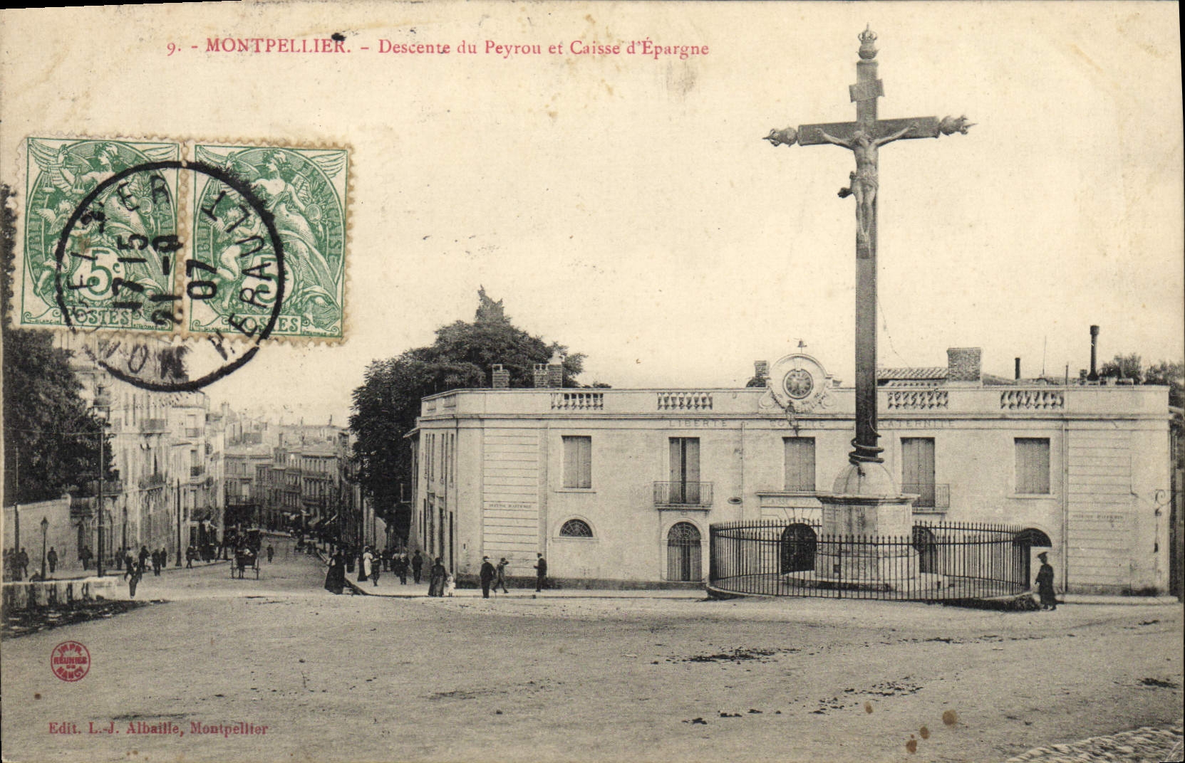 CPA Banque Montpellier Descente du Peyrou et Caisse d'Epargne