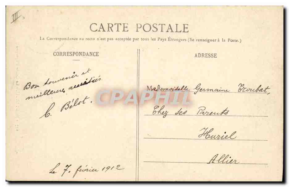 CPA Banque Montargis La Caisse d'Epargne — Rückseite
