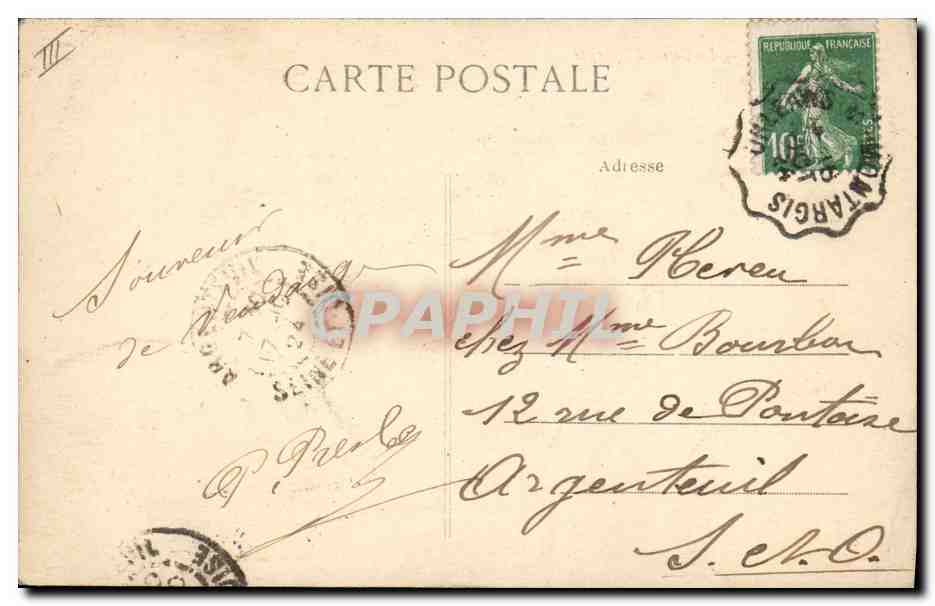 CPA Banque Montargis Caisse d'Epargne — Rückseite