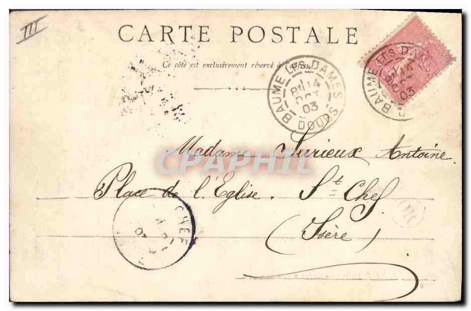 CPA Banque Montbeliard La Caisse d'Epargne — Rückseite