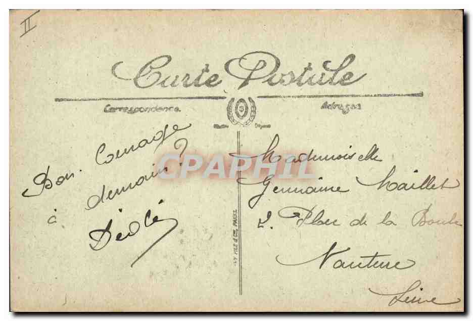 CPA Banque Montereau La Caisse d'Epargne — Rückseite