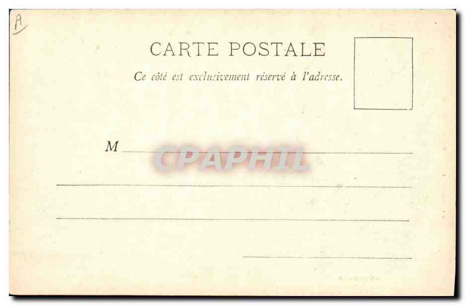 CPA Folklore Auvergne  — Verso