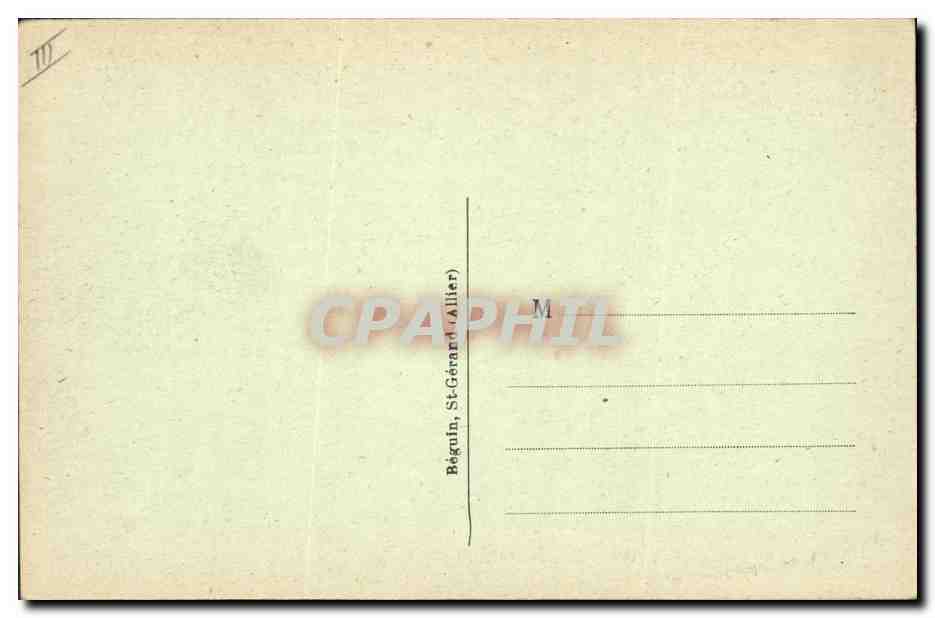 CPA Folklore Auvergne Gardeuse de moutons  — Verso
