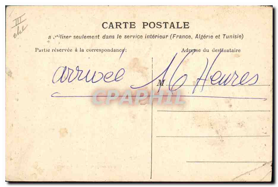 CPA Folklore Le Velay Costume du Velay Le Puy  — Verso