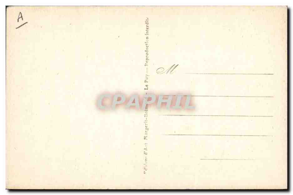 CPA Folklore La dentelliere au chale  — Verso