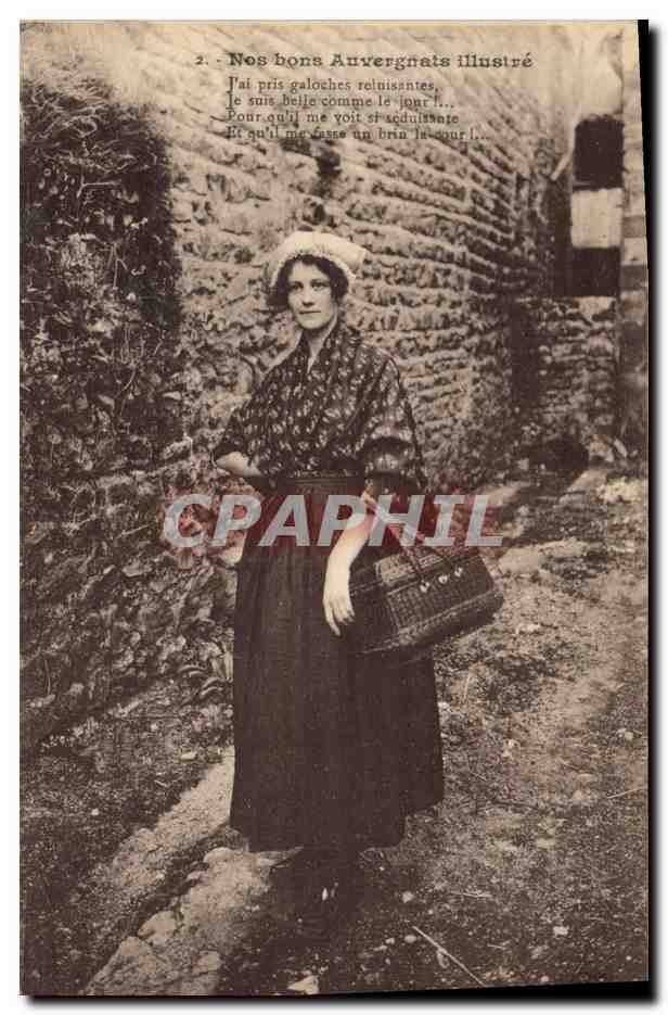 CPA Folklore Auvergne 