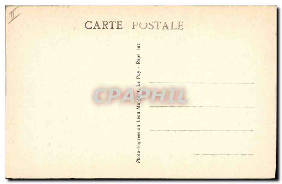CPA Folklore Type de vieux paysan montagnard  — Verso