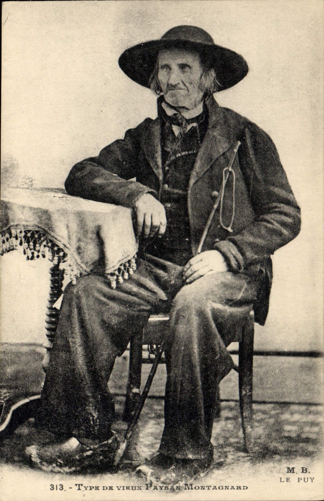 CPA Folklore Type de vieux paysan montagnard 
