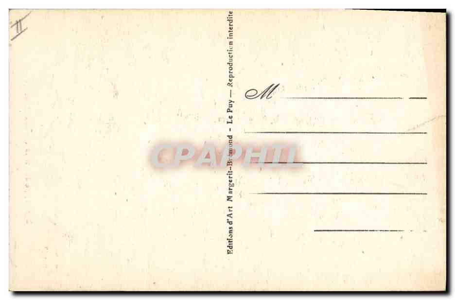 CPA Folklore Type de vieux paysan montagnard  — Verso