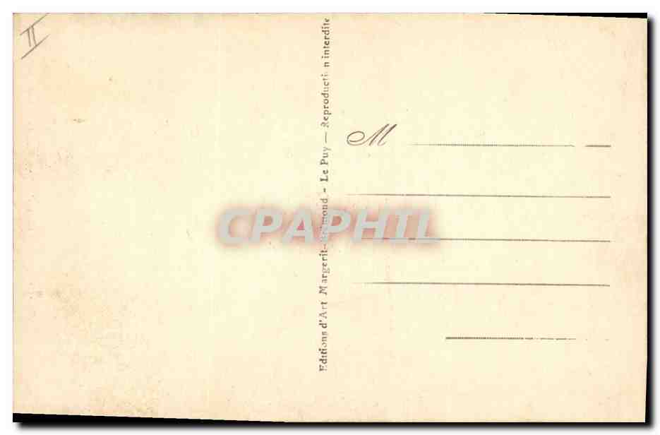 CPA Folklore Type de vieux paysan montagnard  — Verso