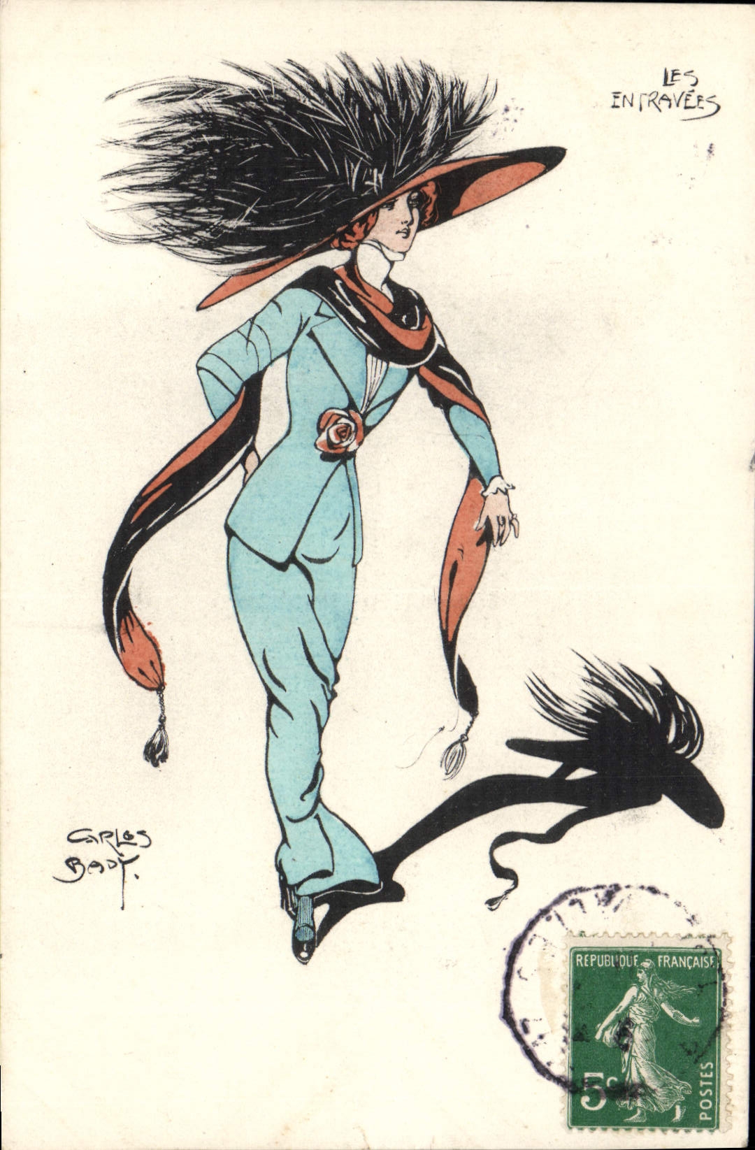 CPA Fantaisie Illustrateur Femme Les entravees 