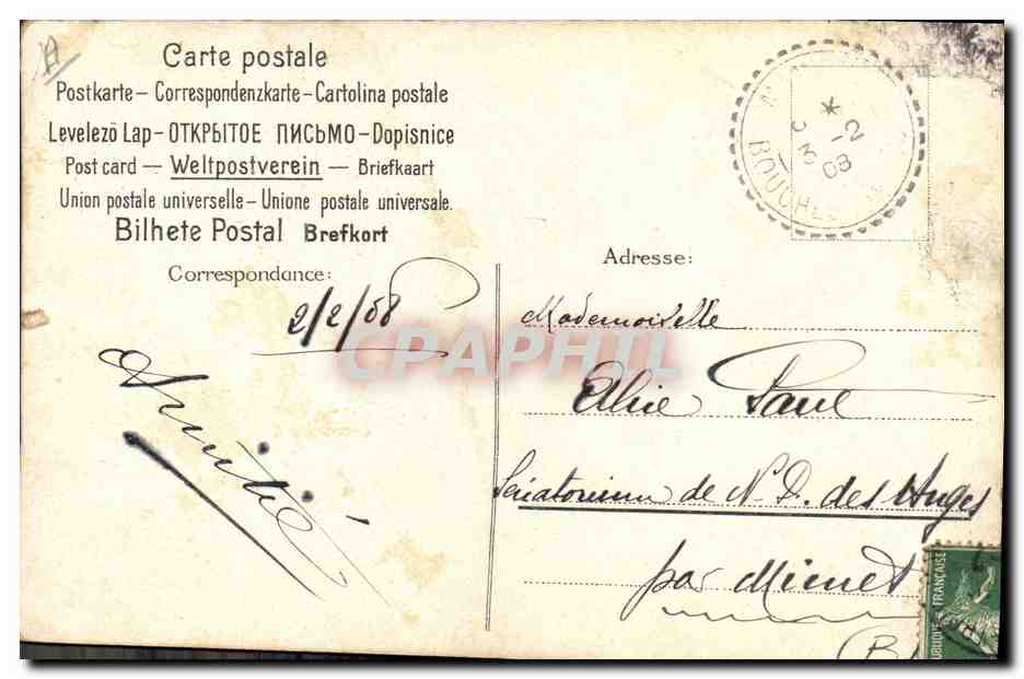 CPA Fantaisie Illustrateur Femme  — Rückseite
