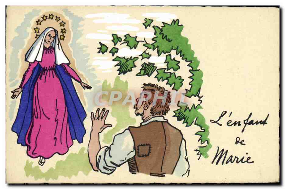 CPA Fantaisie Illustrateur L'enfant de Marie 