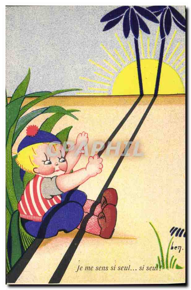 CPA Fantaisie Illustrateur Enfant au soleil Ben 