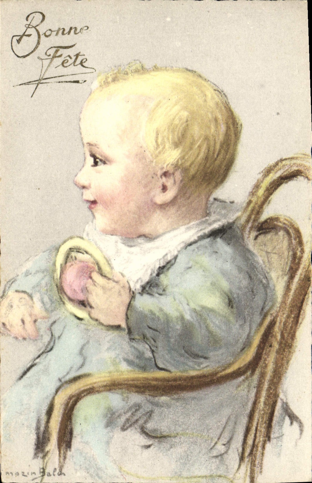 CPA Fantaisie Illustrateur Enfant Bebe