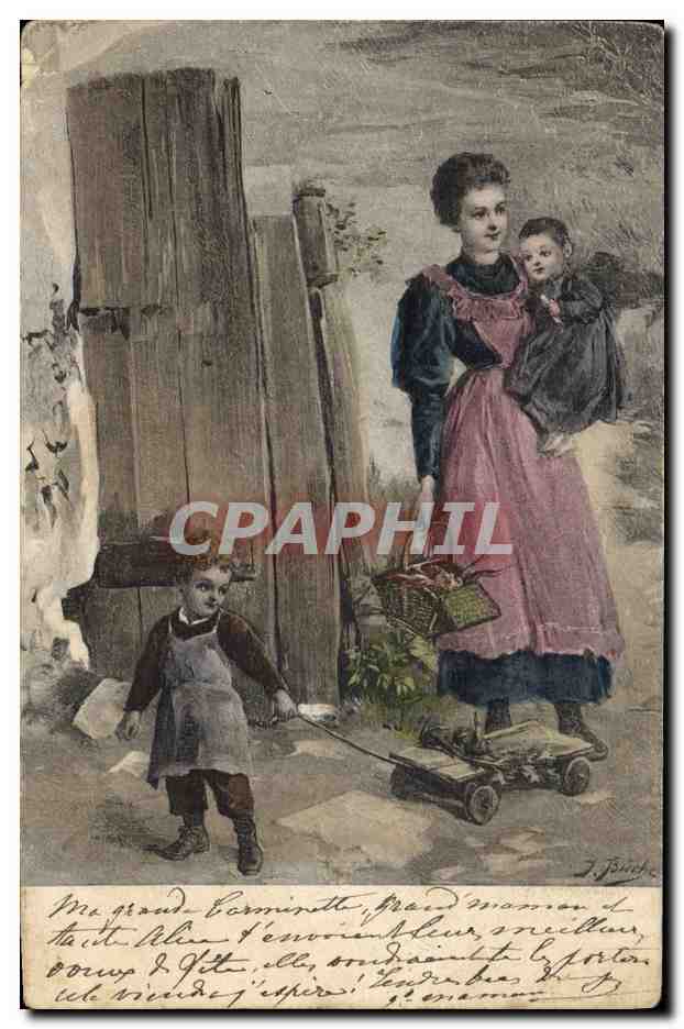 CPA Fantaisie Illustrateur Femme