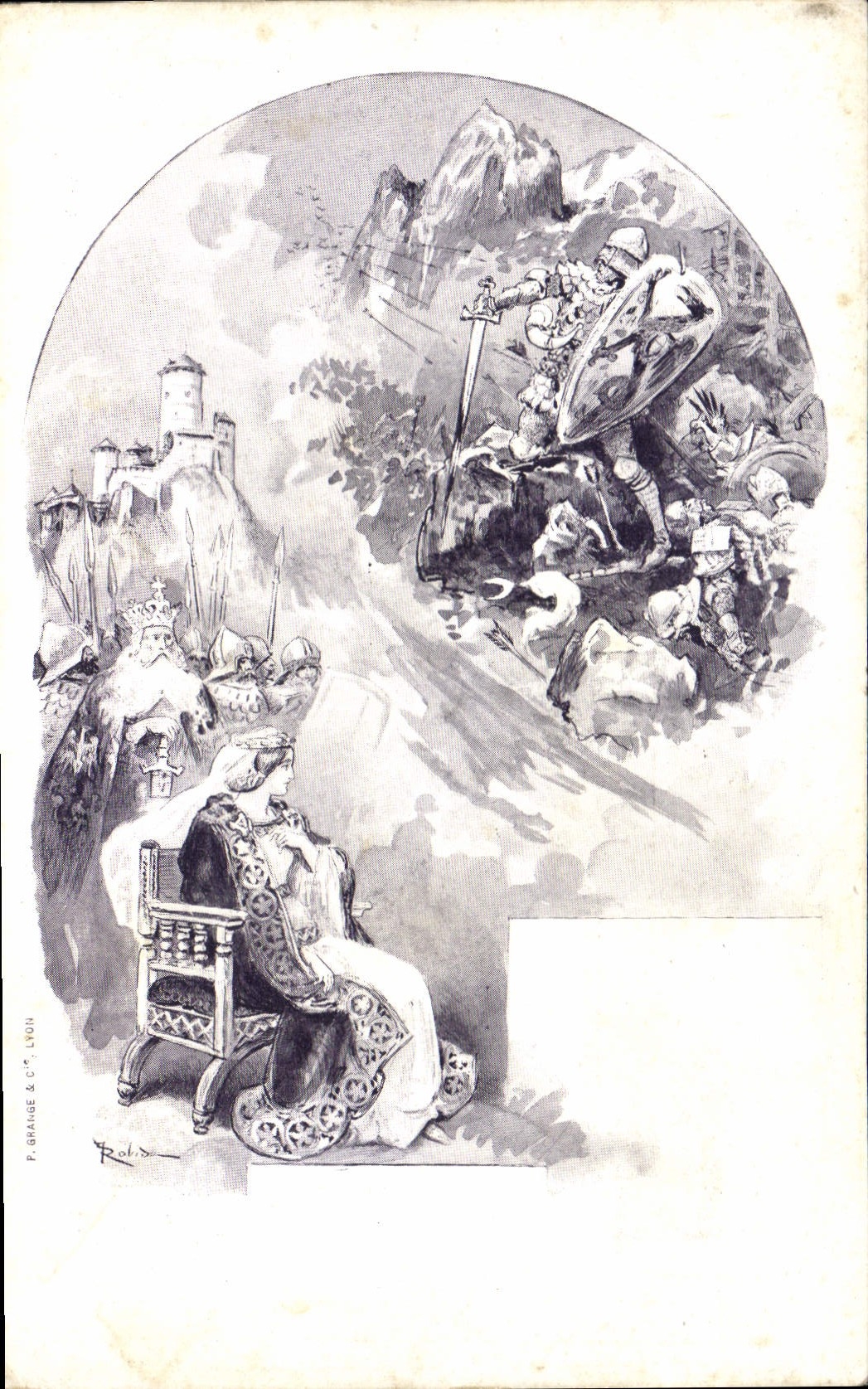CPA Fantaisie Illustrateur Princesse Chevalier 
