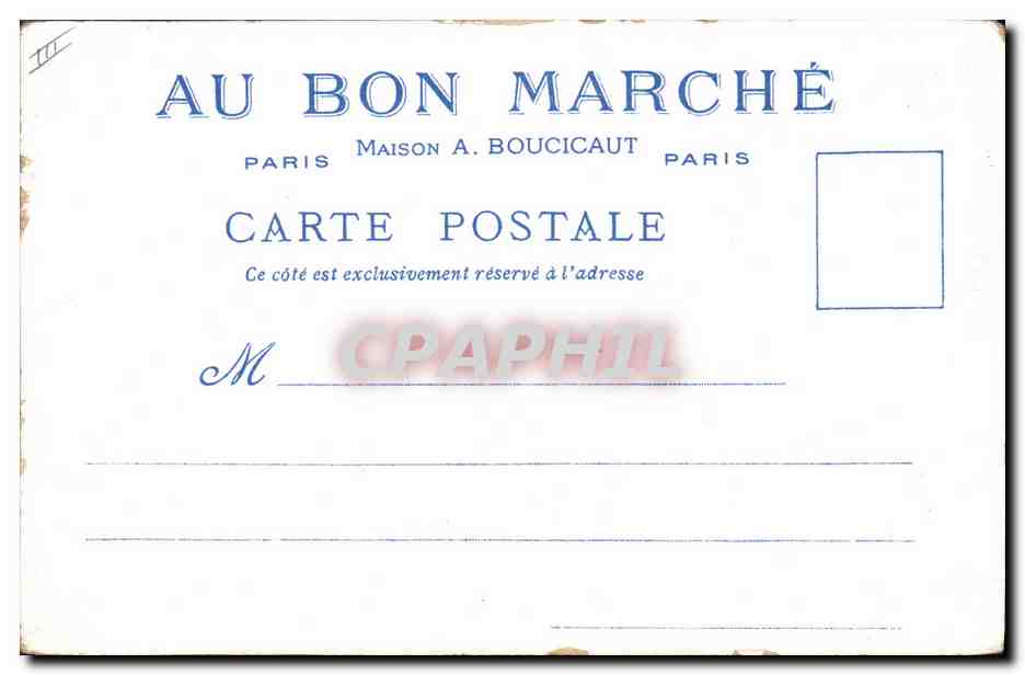 CPA Fantaisie Illustrateur Le Vieux Paris Le Pignon de la Grande Salle du Palais  — Rückseite