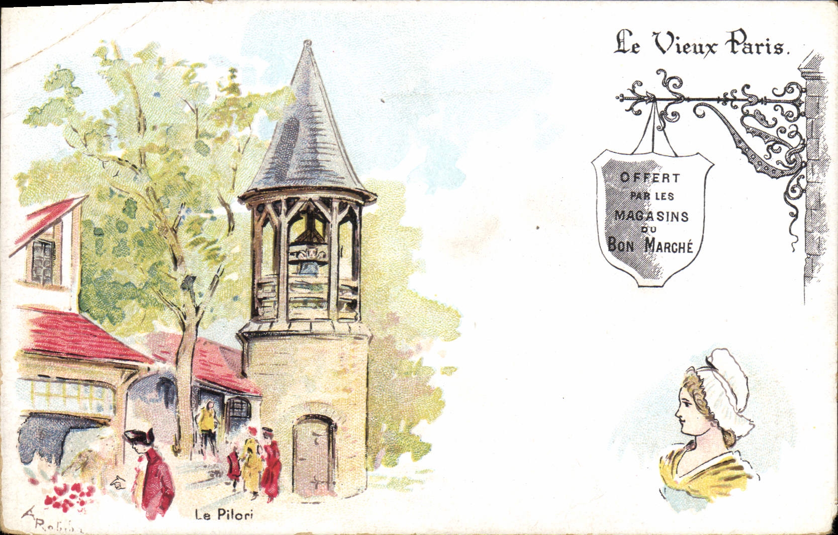 CPA Fantaisie Illustrateur Le Vieux Paris Le Pilori 