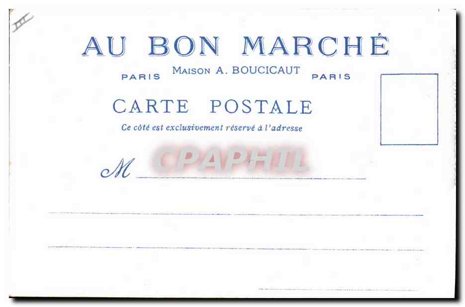 CPA Fantaisie Illustrateur Le Vieux Paris Un coin sur la Seine — Rückseite