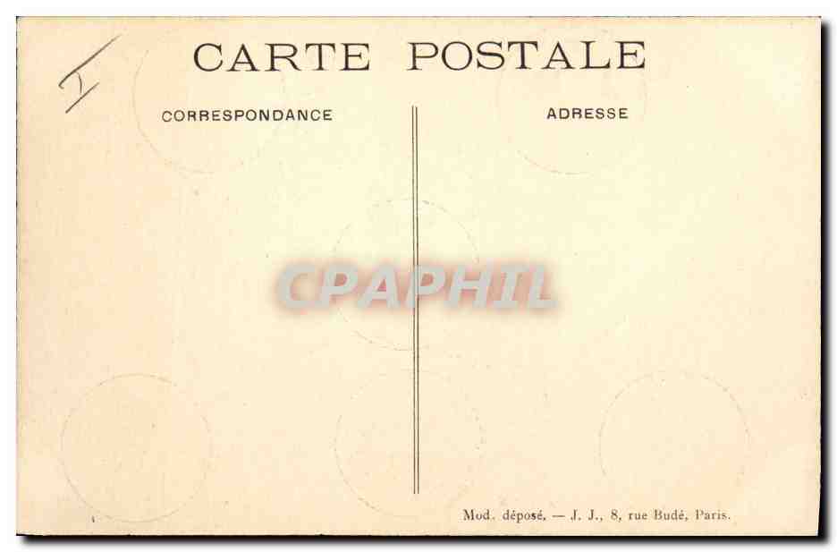 Portrait de six dirigeants militaires — sur fond de drapeaux nationaux — éditeur J.J. Paris — Verso
