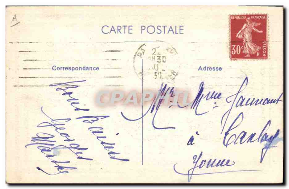 Visite de nos alliés les Anglais — 1938 — éditeur non visible — Verso
