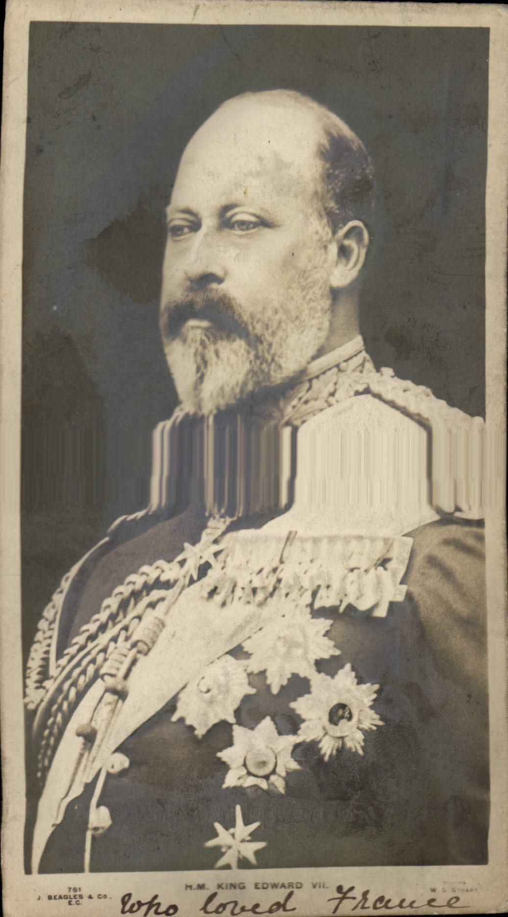 H.M. KING EDWARD VII — Who loved France — J. BEAGLES & CO. n° 701