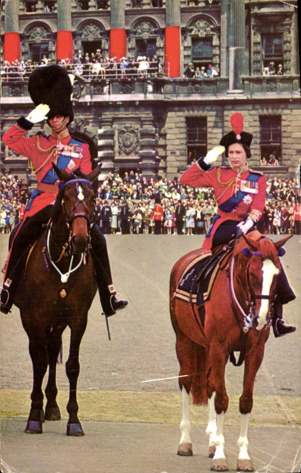 H.M. Queen Elizabeth II & The Duke of Edinburgh — Natural Colour Series — The Photographic Greeting Card Co. Ltd., London