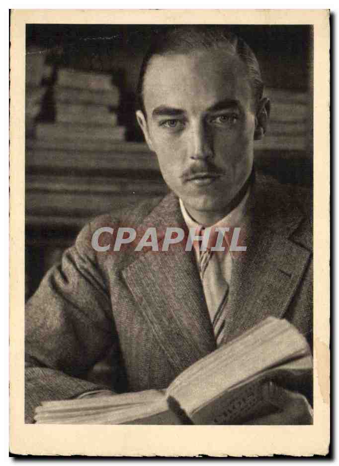 Portrait d'homme avec livre — S.A.R. Mgr. le Comte de Paris — éditeur Jean Vincent, Paris - Anverso