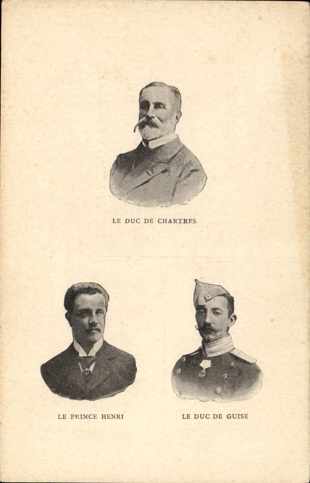 Le Prince Henri — Le Duc de Chartres — Le Duc de Guise — Édité par Le Panache, 42, rue du Bac, Paris
