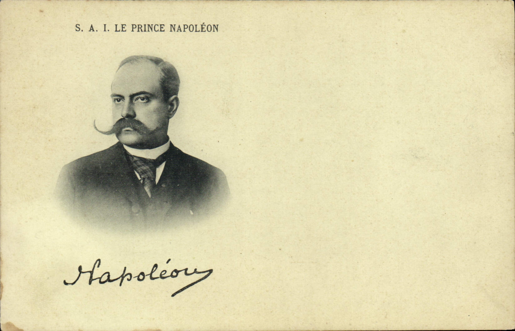 S.A.I. Le Prince Napoléon — portrait — éditeur non visible
