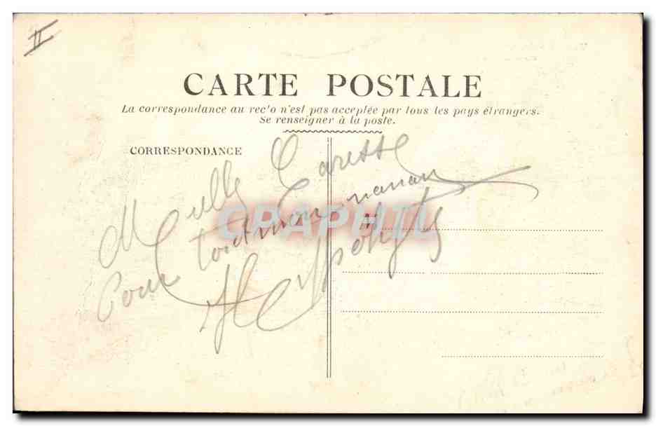 CPA Militaria Voiture de ravitaillement de l'artillerie coloniale a Furnes  — Verso