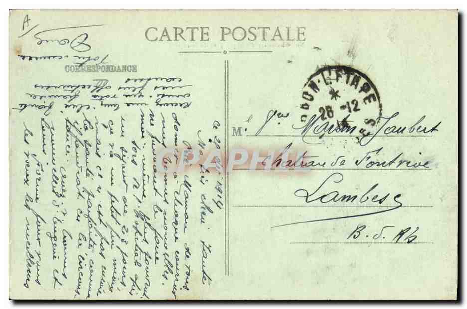 CPA Militaria Nos chasseurs d'Afrique pres de Nieuport  — Rückseite