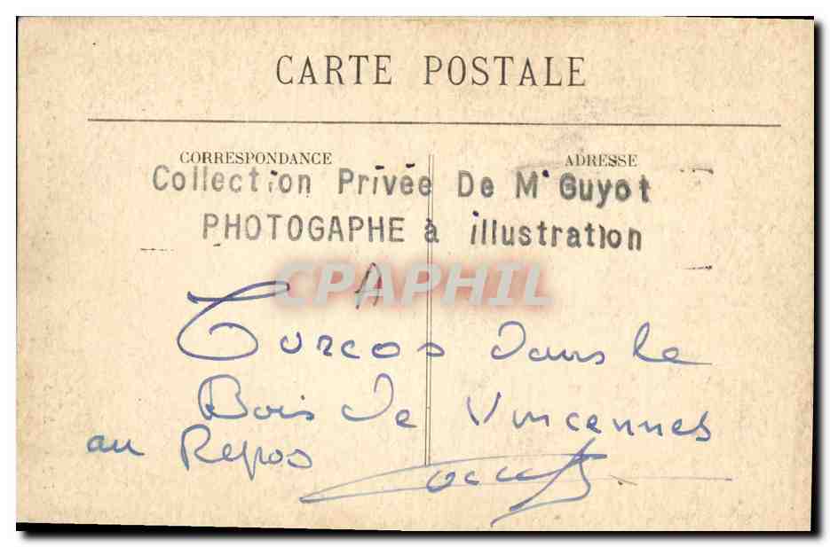Turcs dans le Bois de Vincennes — scène de chasse — photographie de M. Guyot — Reverso