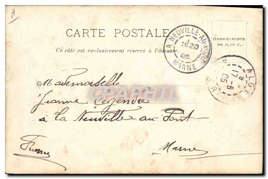 CPA Militaria Tirailleurs algeriens  — Rückseite