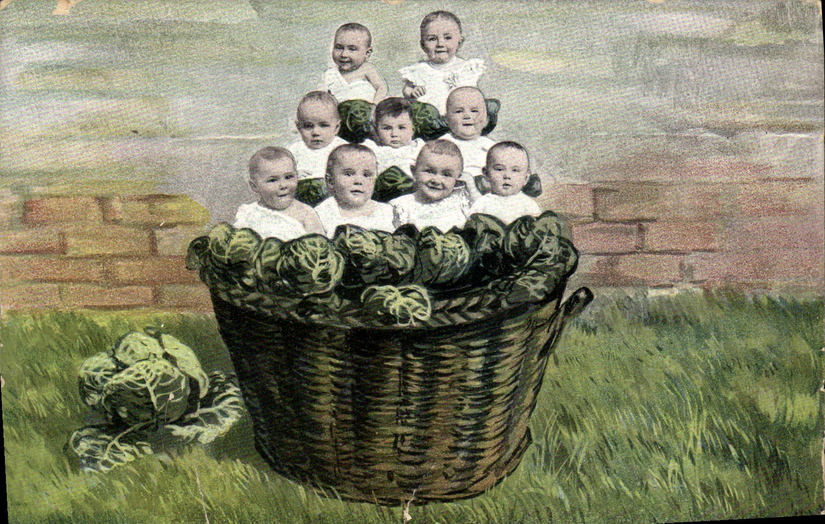 CPA Fantaisie Enfants Bebe 