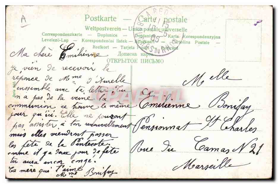 CPA Fantaisie Enfants Bebe Homme  — Rückseite