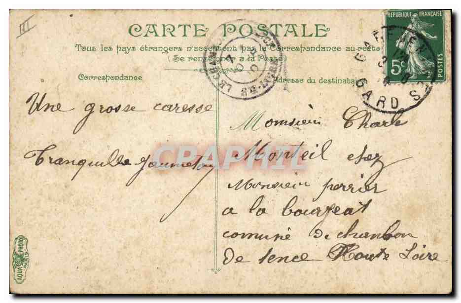 Les deux Pigeons — Série 1 — Éditeur non visible — Rückseite
