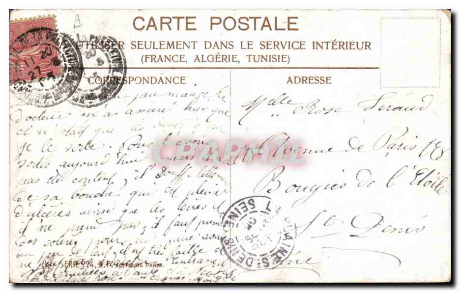 CPA Fantaisie Enfants Bebe  — Rückseite