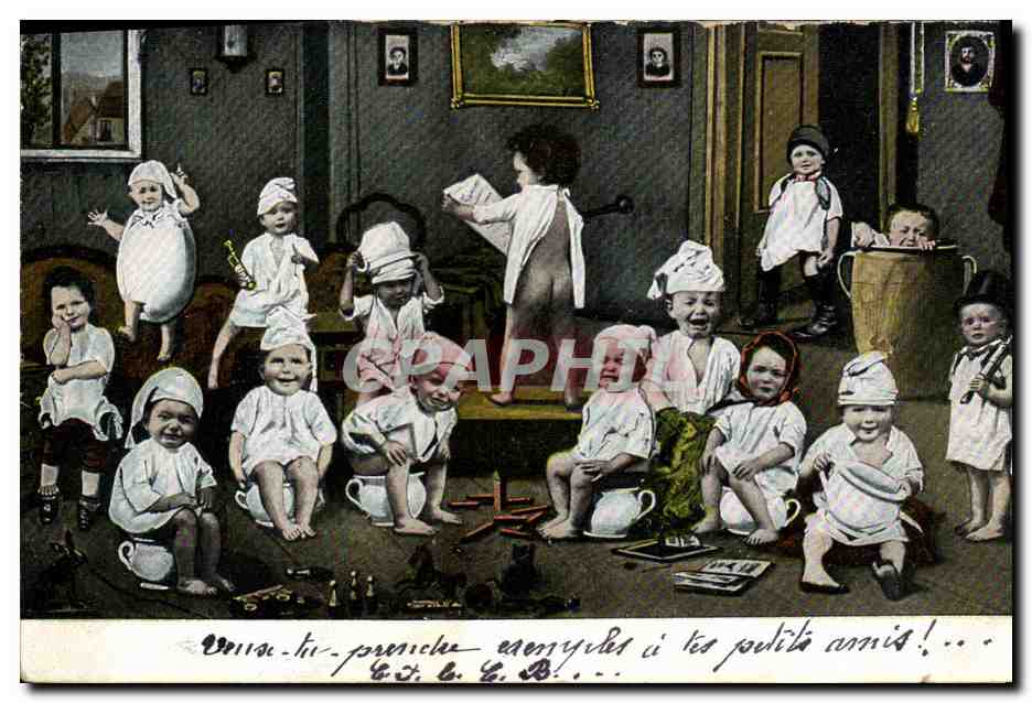 CPA Fantaisie Enfants Bebe 