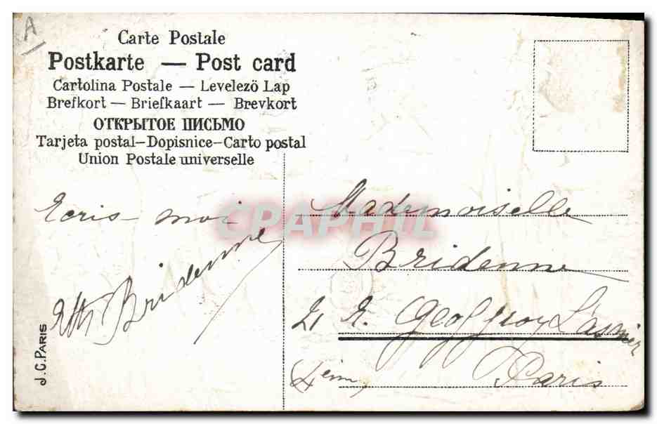 CPA Fantaisie Enfants Bebe Femme — Rückseite
