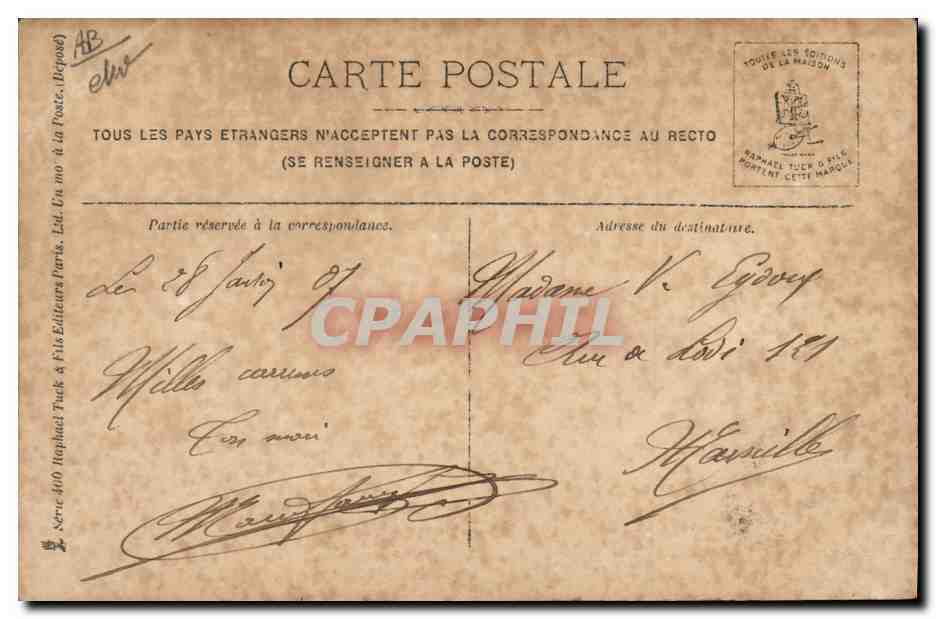 CPA Polin  — Verso