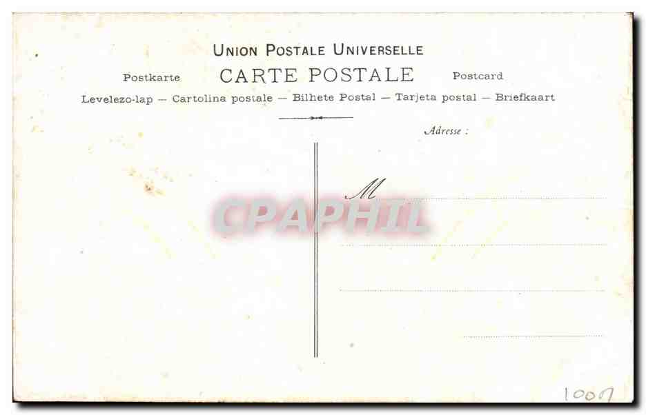 CPA Vin DEsiles Dorziat Vaudeville  — Rückseite